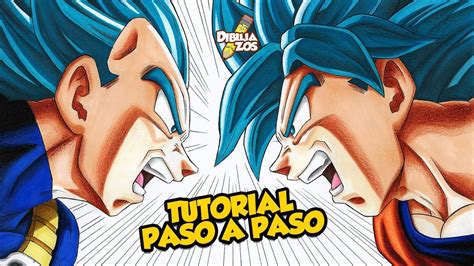 COMO DIBUJAR A GOKU Y VEGETA SSJ BLUE | FINAL DRAGON BALL SUPER