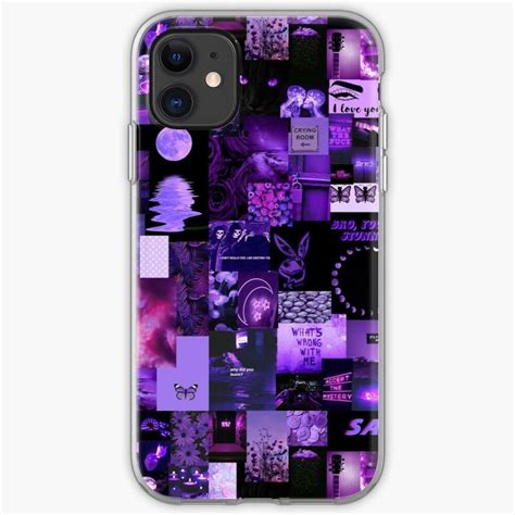 Purple Aesthetic Collage Iphone Case By Arthemeral In 2020 Collage