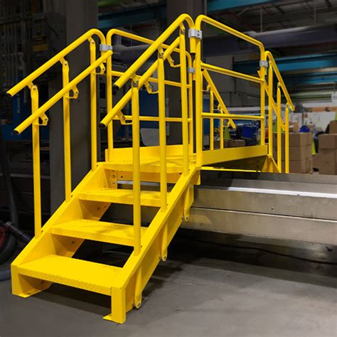Crossover Stairs And Platforms Steel And Aluminum Lapeyre Stair