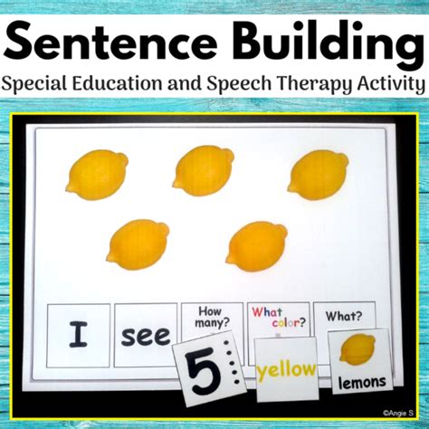 Sentence Building Activity For Speech Therapy Made By Teachers