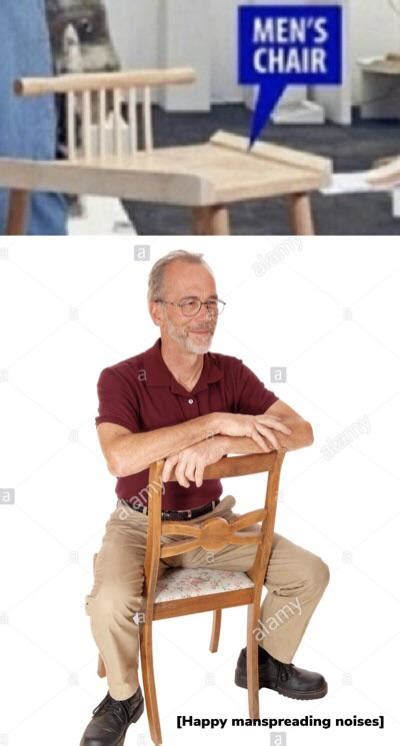 Ive Found A Design Flaw Manspreading Chair Know Your Meme