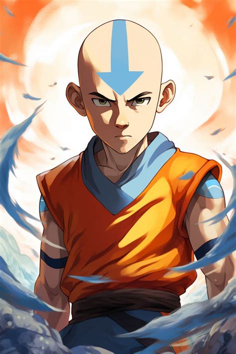 Avatar Aang Fan Art Poster Aangs Gaze Avatar The Last Airbender