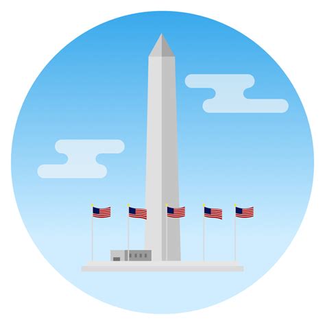 Washington Monument Icon At Collection Of Washington
