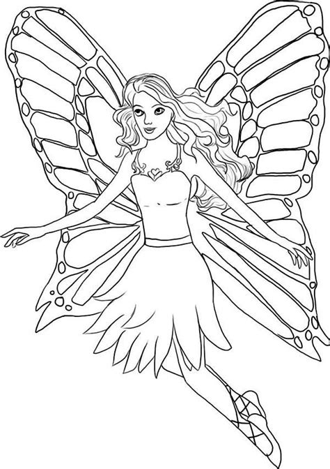 Her full name is barbie millicent roberts. How to Draw a Fairy in Barbie Fairytopia World Coloring ...