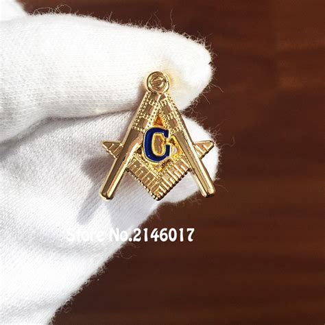 Masonic Gratis Murere Firkantet Og Kompas G Lapel Pin Freemasonry Pins