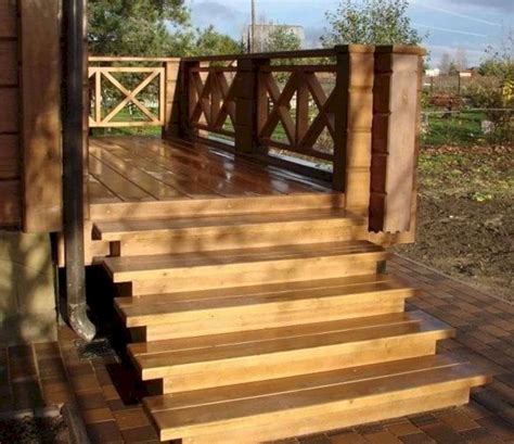This will give an elegant look to your house. Outdoor Wooden Stairs Ideas 7 (Outdoor Wooden Stairs Ideas ...