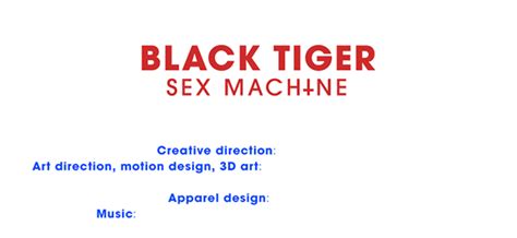black tiger sex machine tour visuals 2020 on behance