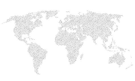 Doodle Mapa Do Mundo Esboço Planeta Terra Esboço Atlas Global Desenhar