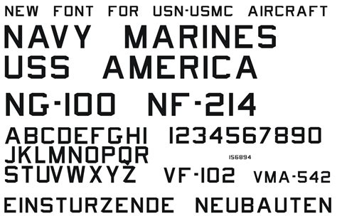 Font For Usnusmc Aircraft In Finishing Tips Forum Fonts Tatoo Fonts