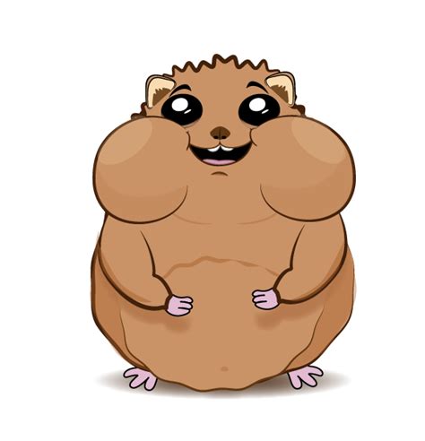 Hamster Illustration With Cartoon Style As Main Character To Videogame