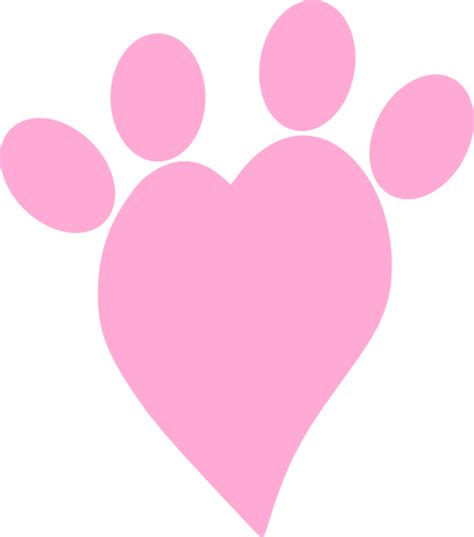 Dogs Leave Paw Prints On Your Heart Svg Clip Art Library