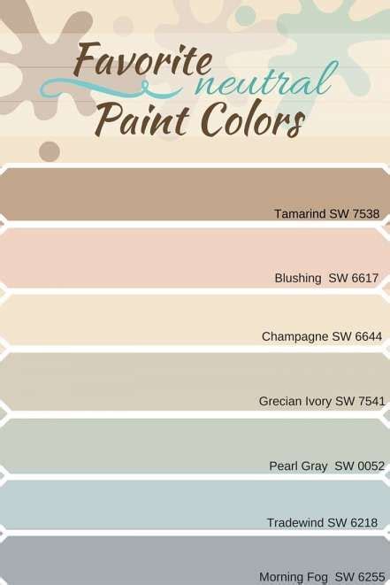 The Color Scheme For Favorite Neutral Paint Colors