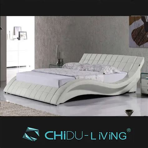 2014 Latest Design Sex Bedwave Shape Double Leather Bed Buy Sex Bedwave Shape Beddouble Bed