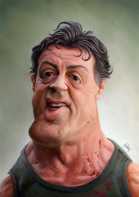 Sylvester Stallone Caricature Celebrity Caricatures Caricature