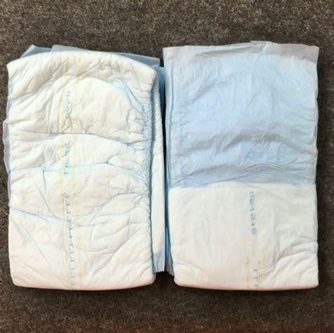 Vintage 2 Diaper Sample Select Plastic Backed Adult