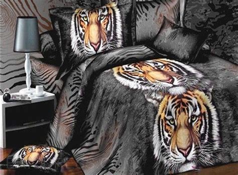 Strong King Tiger Print 4 Piece 3d Bedding Sets 3d Bedding Duvet