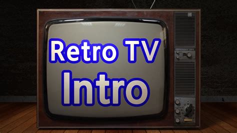 Intro Template Retro Tv No Copyright Video Youtube