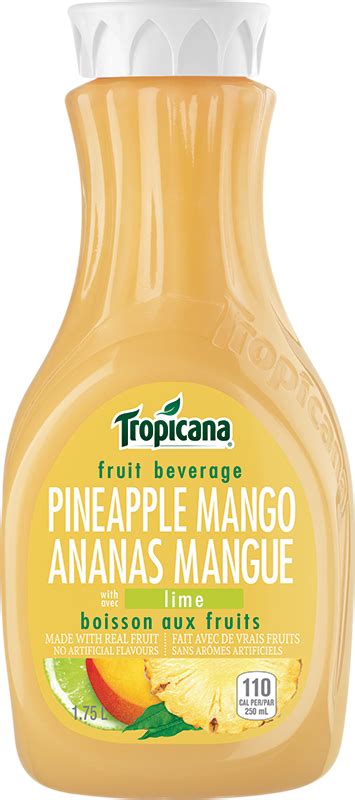 Tropicana® Boisson ananas et mangue avec lime | Tropicana.ca