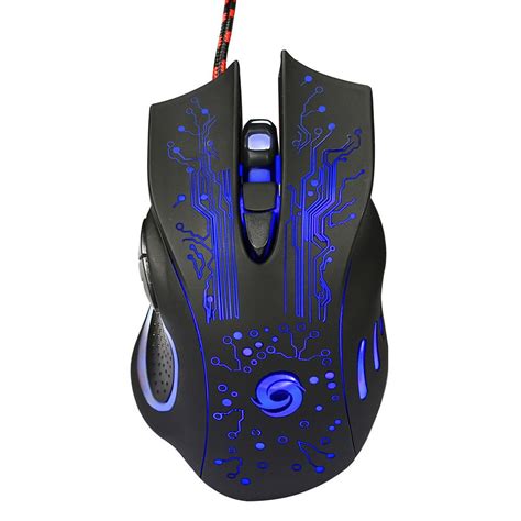 Usb Wired 3200dpi 6 Buttons Led Optical Professional Pro Mouse Gamer