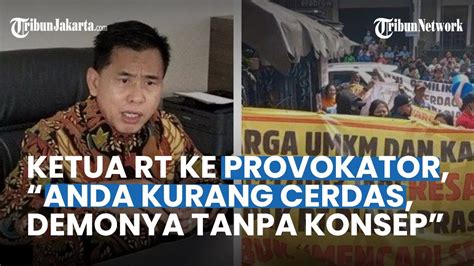 Ketua RT Pluit Anggap Provokator Demo Ke Kantornya Kurang Cerdas Dan