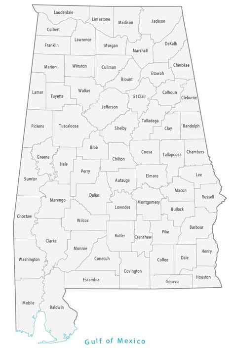 Alabama County Map Gis Geography