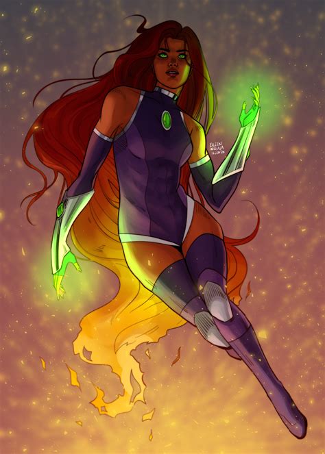 Pin On Starfire Dc Comics