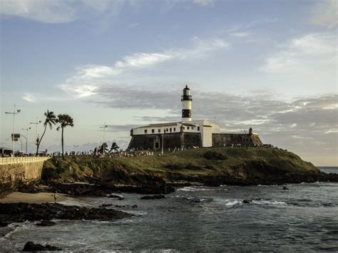 View Of Farol Da Barra Lighthouse In Salvador Brazil Image Free