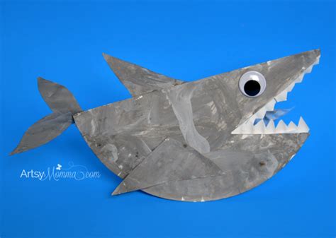 Rocking Shark Paper Plate Craft For Kids Artsy Momma Shark Craft