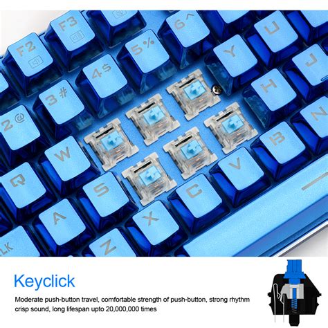 Redragon K566b Rgb Aluminum Usb Mechanical Gaming Keyboard Blue Switch