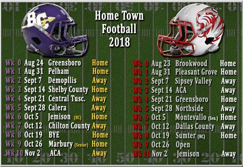 22,844 likes · 17,787 talking about this. Home Town Football Schedule - 2018 | The Bibb Voice