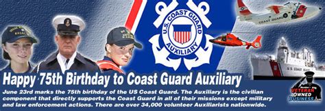 Observing The United States Coast Guard Auxiliarys 75th Birthday ⋆