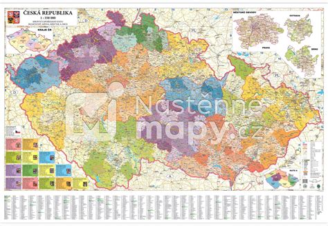 Mapa Okresů Čr Ris Regionalni Informacni Servis S Rozlohou 78 866