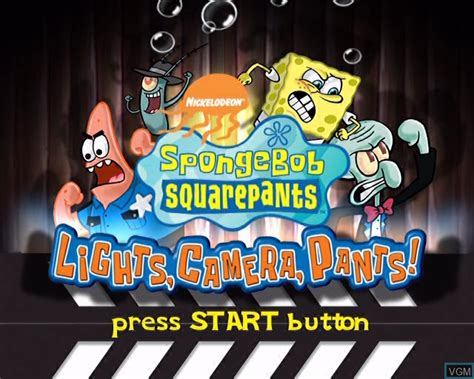 Spongebob Squarepants Lights Camera Pants For Sony Playstation 2