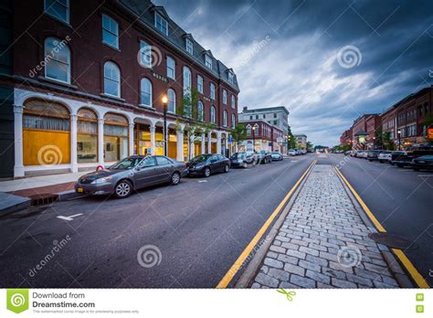Main Street In Downtown Concord New Hampshire Editorial Image