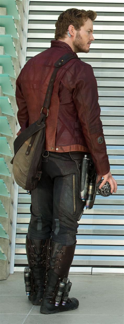 Star Lord Closeup Of Peter Quills Back Star Lord Costume Star