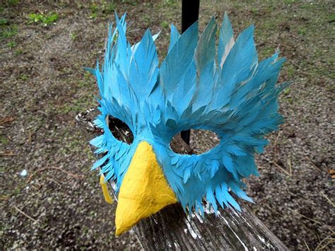 Azure Bird Mask Pássaros Carnaval Papagaio