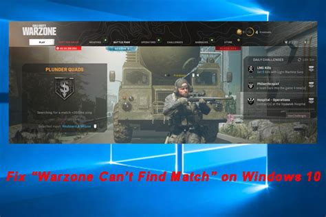 How To Fix Warzone Cant Find Match On Windows 1011 9 Ways