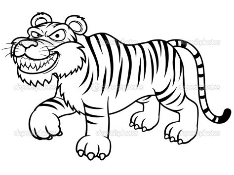 Select from 35870 printable coloring pages of cartoons, animals, nature, bible and many more. Cartoon-tiger-for-coloring-pages - Preschool Crafts
