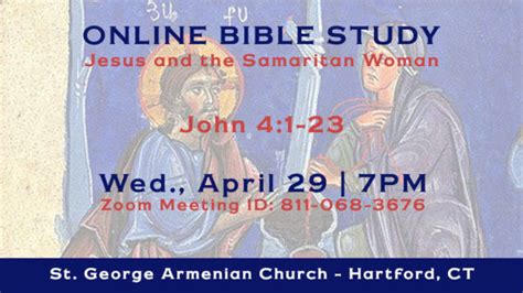 Online Bible Study Jesus And The Woman Of Samaria St George