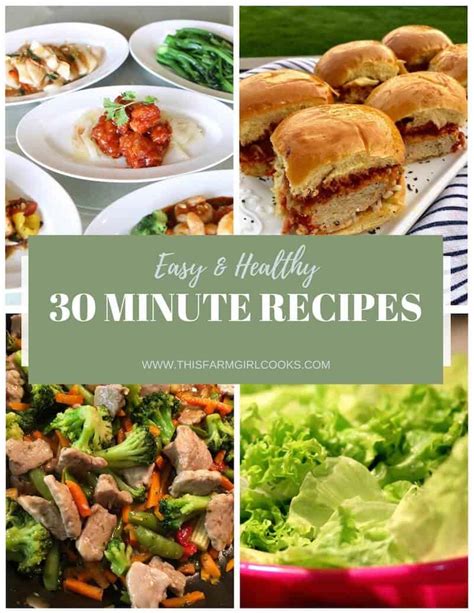 healthy 30 minute meals 28 easy dinner recipes