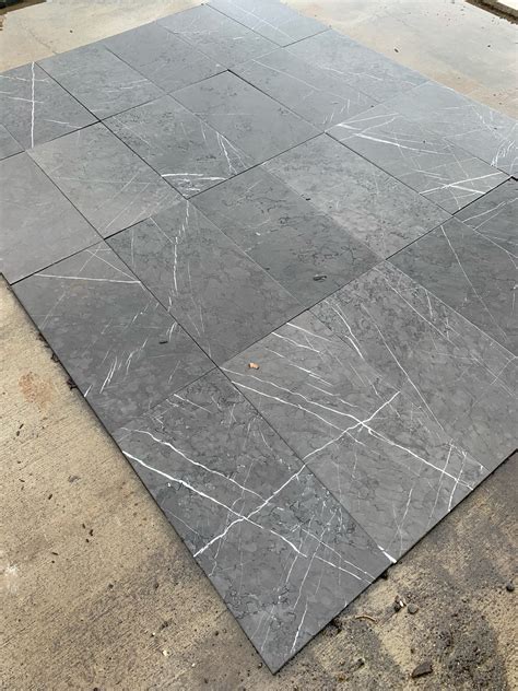 Pietra Grey Marble Honed Unfilled Paver 600x600x20mm Hunter Pavers