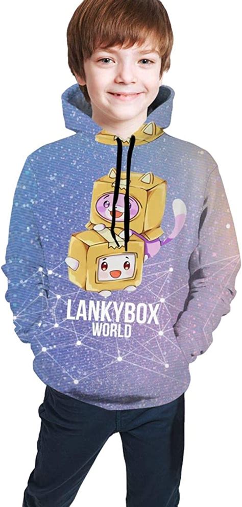Shenguang Lankybox Merch Lankybox Boxy Stijlvolle Unisex Hoodies Voor