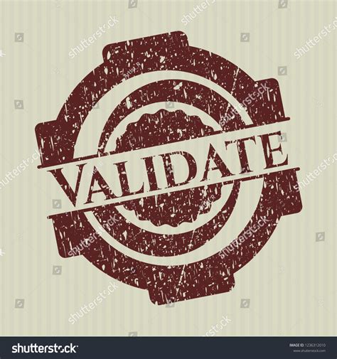 Red Validate Rubber Grunge Texture Seal Stock Vector Royalty Free
