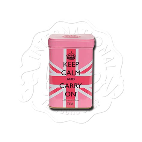 Keep Calm And Carry On Afternoon Blend Tea Tin 120g Flavers International Flavours Shop