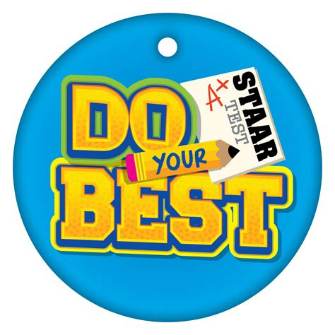 Do Your Best Staar Test Circle Brag Tag