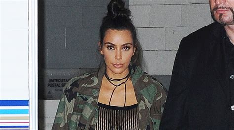 Kim Kardashian Steps Out In A Completely Sheer Dress Kanye West Kim