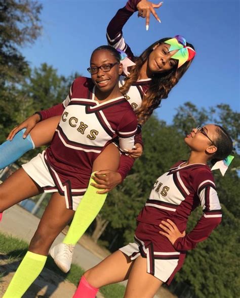 Pin By Killbill💗 On Black Female Sports Black Cheerleaders Cheerleading Outfits Cheer Outfits