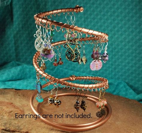 Copper Earring Holder Earring Display Xl Jewelry Display Etsy