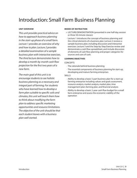 Here's a sample 'executive summary' for an agriculture business plan FREE 13+ Farm Business Plan Templates in PDF | MS Word