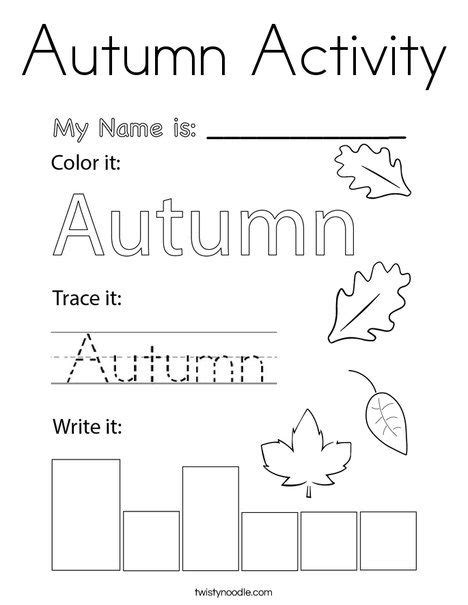 Pin By Twisty Noodle On Autumn Coloring Pages Worksheets And Mini